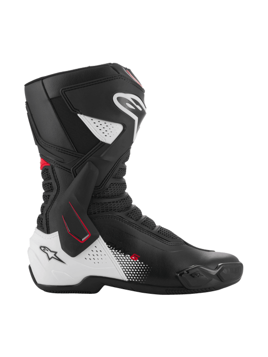 ALPINESTARS SMX-6 v3 BOOTS 2025 in Black/White/Red Graphic