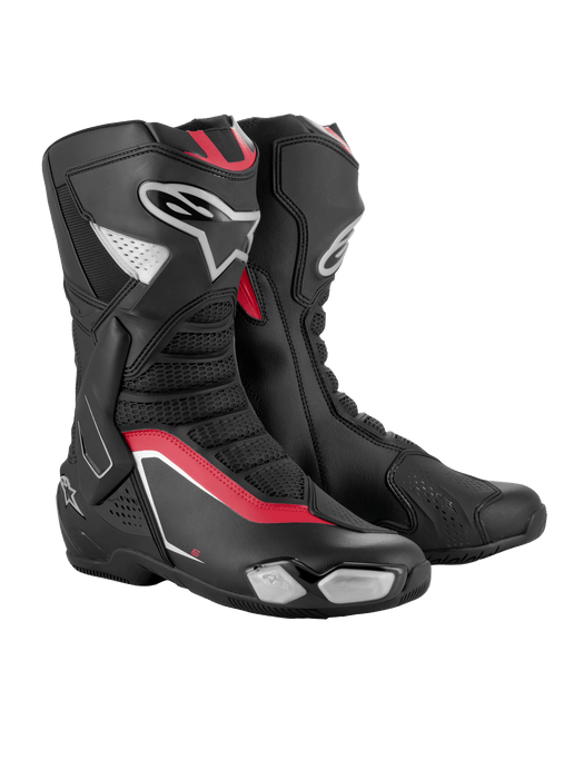 ALPINESTARS SMX-6 v3 BOOTS 2025 in Black/Silver/Red
