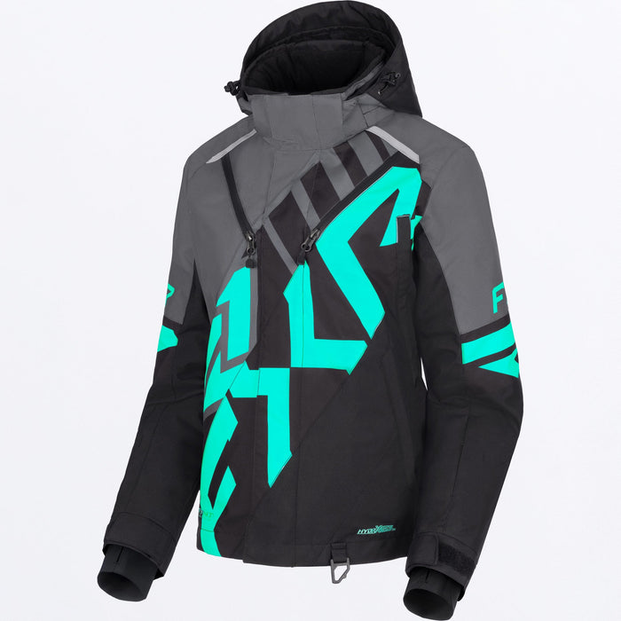 FXR Women's Cold Corss CX Jacket in Black/Char/Mint