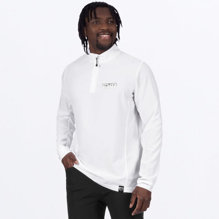 FXR BREEZE UPF 1/4 ZIP LONGSLEEVE 2025 in White