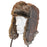 NAT'S AVIATOR HAT DOUBLE LINED - LEATHER FUR 2025-Brown