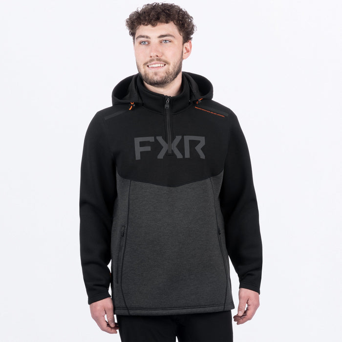 FXR ALTITUDE TECH 1/4 ZIP HOODIE 2025 - Black/Char