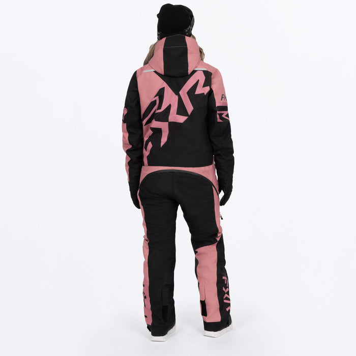 FXR Women's Cold Cross CX F.A.S.T.™ Monosuit in Black/Rose