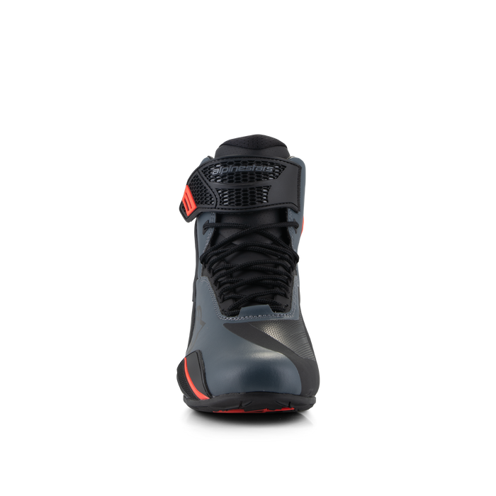 ALPINESTARS FASTER-4 RIDING SHOESBlack/Gray/Fluo Red