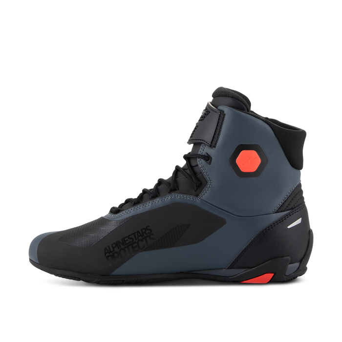 ALPINESTARS FASTER-4 RIDING SHOESBlack/Gray/Fluo Red