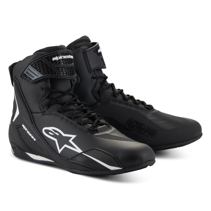 ALPINESTARS FASTER-4 RIDING SHOES\Black/White