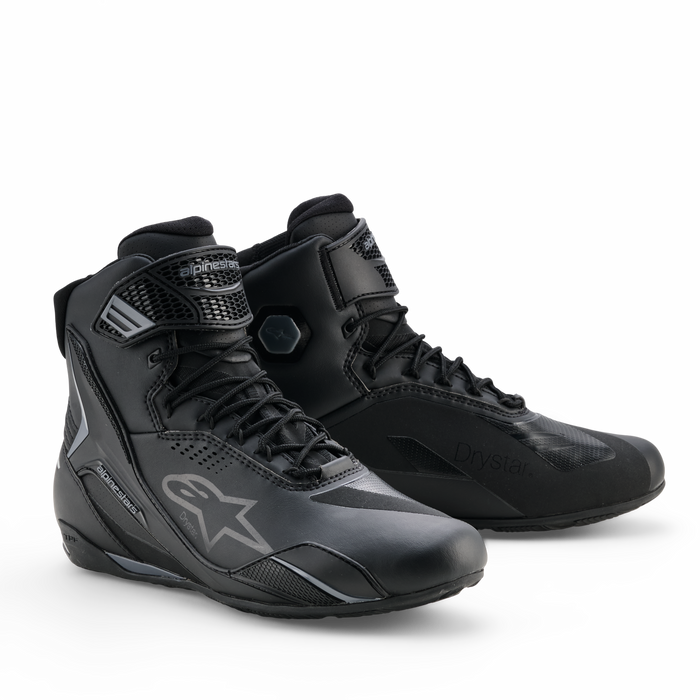 ALPINESTARS FASTER-4 DRYSTAR® RIDING SHOES in Black/Cool Gray