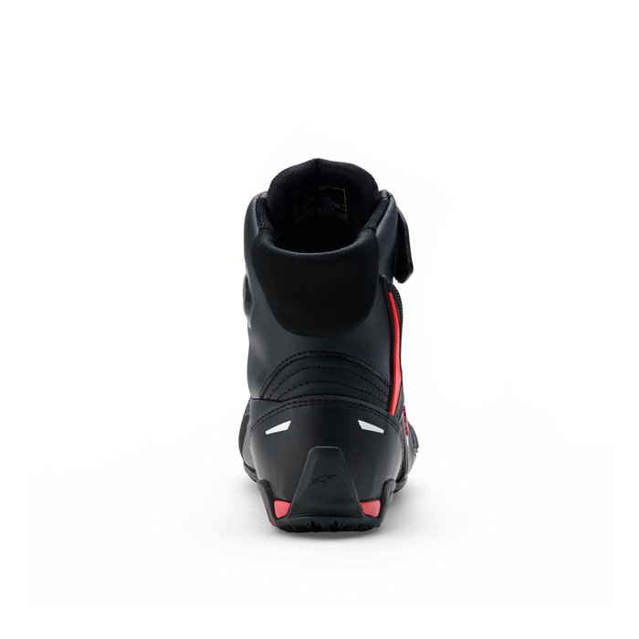 ALPINESTARS FASTER-4 DRYSTAR® RIDING SHOES in Black/Rio Red/Fluo Red