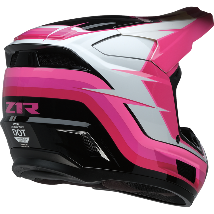 Z1R DIRT MAX VORTEX YOUTH HELMET 2026 in Pink/White
