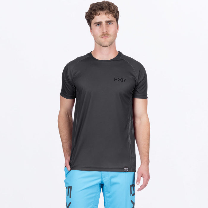 FXR ATTACK UPF T-SHIRT 2025 in Asphalt/Black