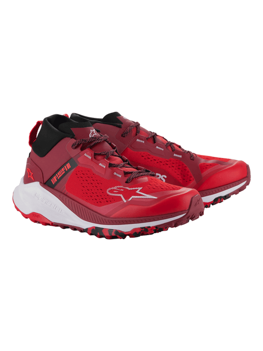 ALPINESTARS META XR v2 SHOES 2025 in Bright Red/Dark Red/White