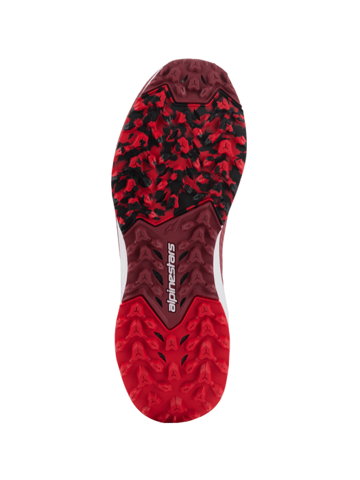 ALPINESTARS META XR v2 SHOES 2025 in Bright Red/Dark Red/White