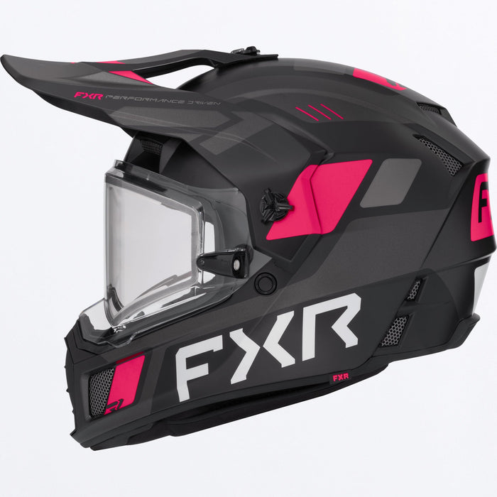 FXR CLUTCH X HELMET 2025 - Black/Razz