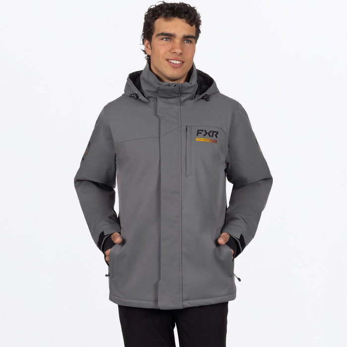 FXR ASCEND JACKET in Char/Gold