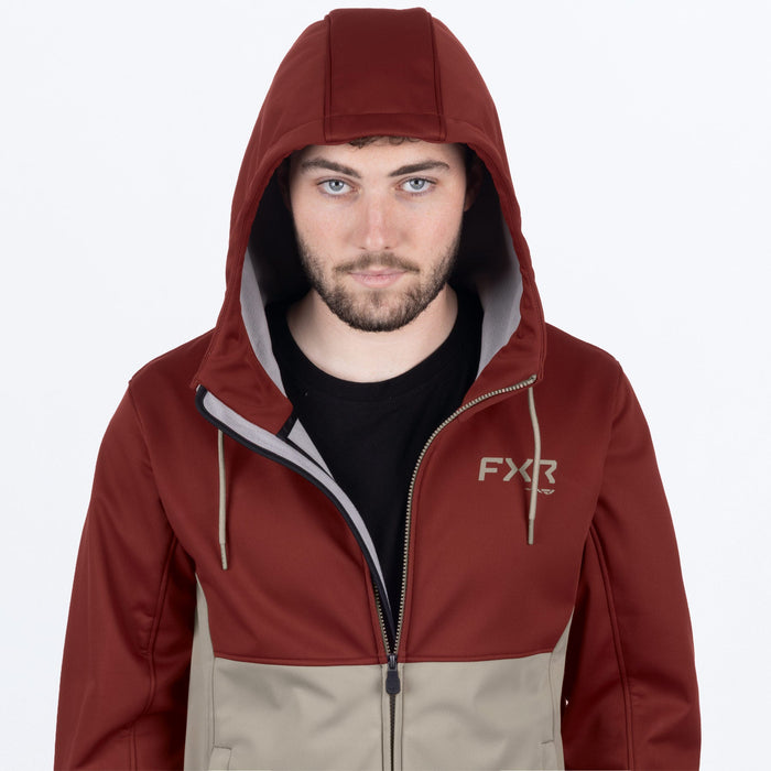 FXR HYDROGEN SOFTSHELL JACKET 2025 - Oxblood/Stone