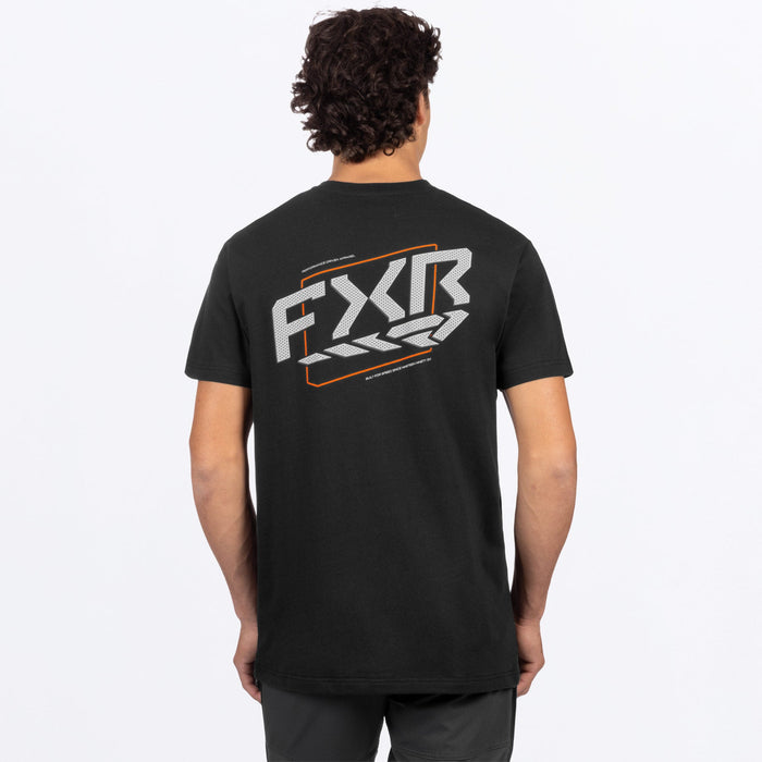 FXR ASCEND PREMIUM T-SHIRT 2025 - Black/Orange