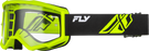 FLY RACING FOCUS GOGGLES - YOUTH 2026 in Hi-Vis/Black w/ Clear Lens