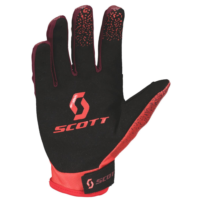 Scott 350 Dirt Evo Gloves in Red/Black 