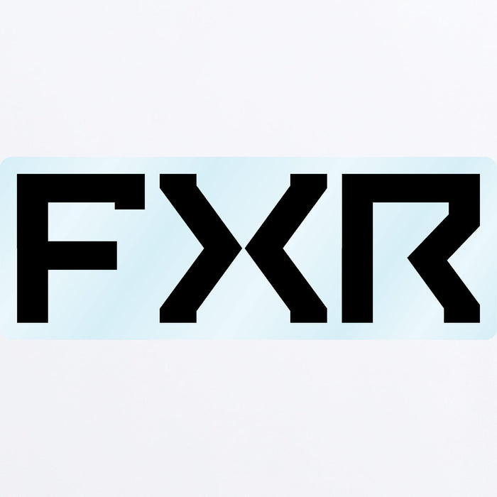 FXR Split Sticker 6” in Black/Clear 