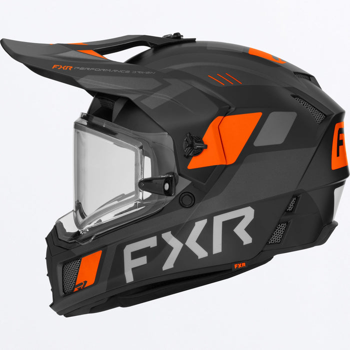 FXR CLUTCH X HELMET 2025 - Black/Orange