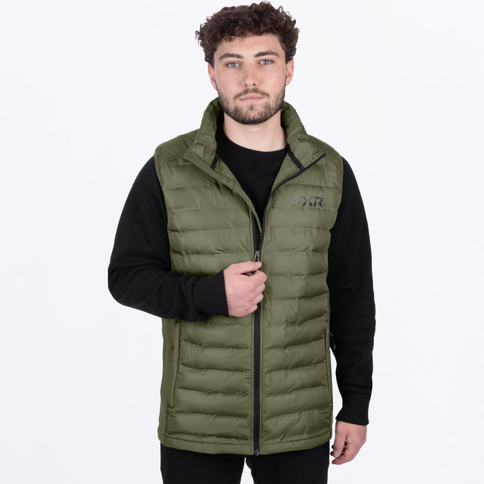 FXR PODIUM HYBRID QUILTED VEST 2025 - Moss