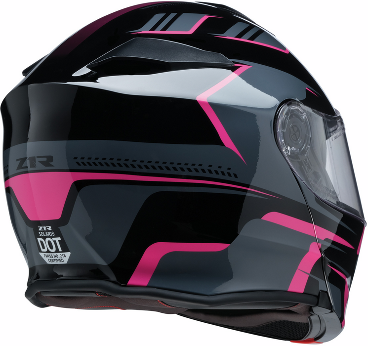 Z1R SOLARIS 2.0 MODULAR SLATER HELMET 2025 IN Black/Pink