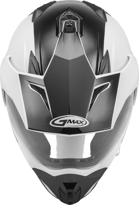 GMAX GM-11 Scud Dual Sport Helmet in White/Red/Black