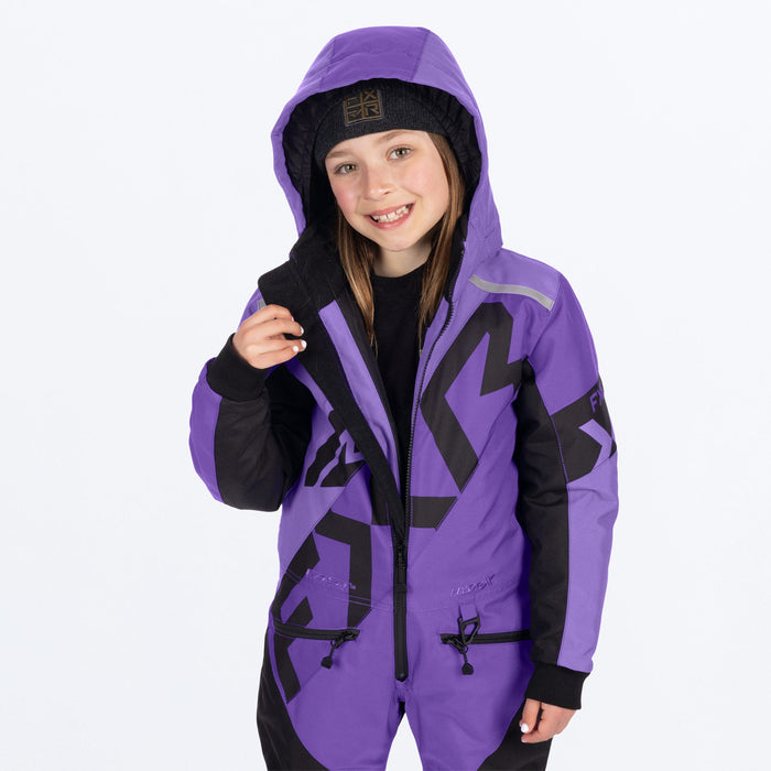 FXR CHILD COLD CROSS CX MONOSUIT 2025 - Amethyst/Black