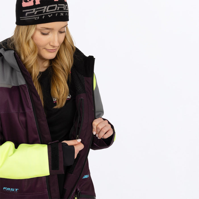 FXR Women's Revo F.A.S.T.™ Monosuit in Plum/TI/Muted Vis
