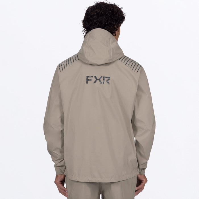 FXR ADVENTURE LITE TRI-LAMINATE JACKET in Stone/Asphalt