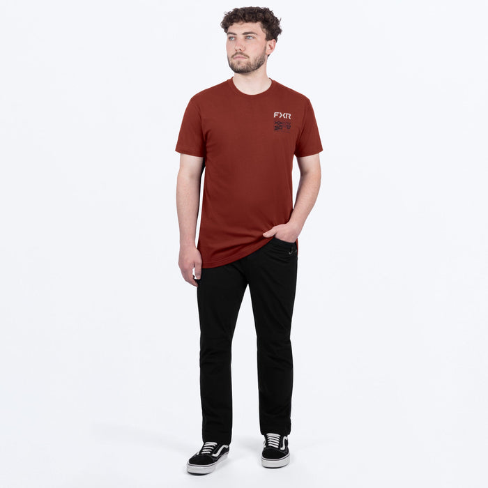 FXR VICTORY LAP PREMIUM T-SHIRT 2025 - Oxblood/Grey