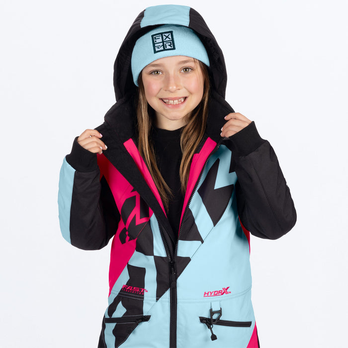 FXR CHILD COLD CROSS CX MONOSUIT 2025 - Maui Blue/Razz