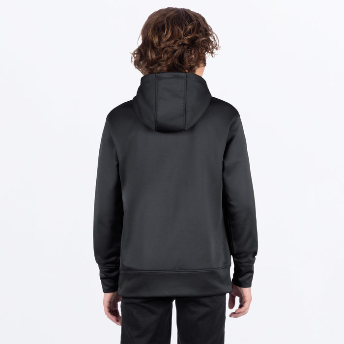 FXR YOUTH HYDROGEN TECH PULLOVER HOODIE in Black/Kash