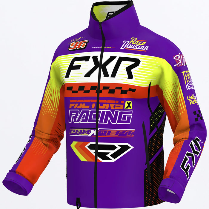 FXR COLD CROSS RR JACKET 2025 - Purple/Vis/Orange