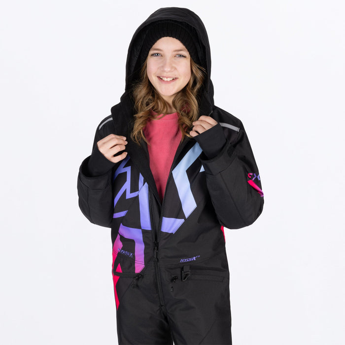 FXR YOUTH COLD CROSS CX MONOSUIT 2025 - Black/Twilight