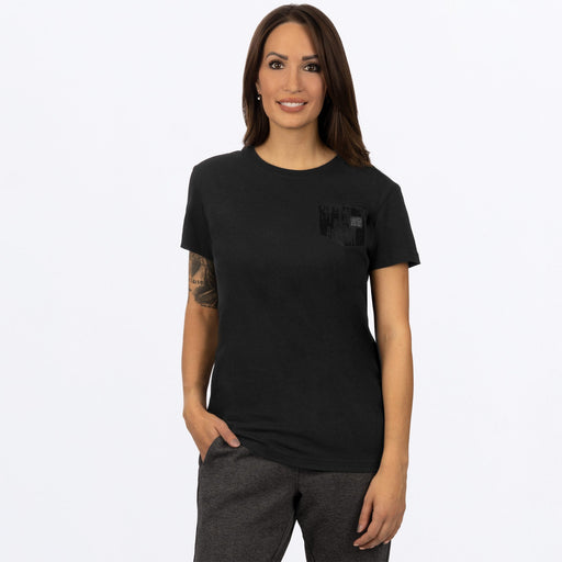 FXR Work Pocket Women's Premium Boyfriend T-shirt in Black