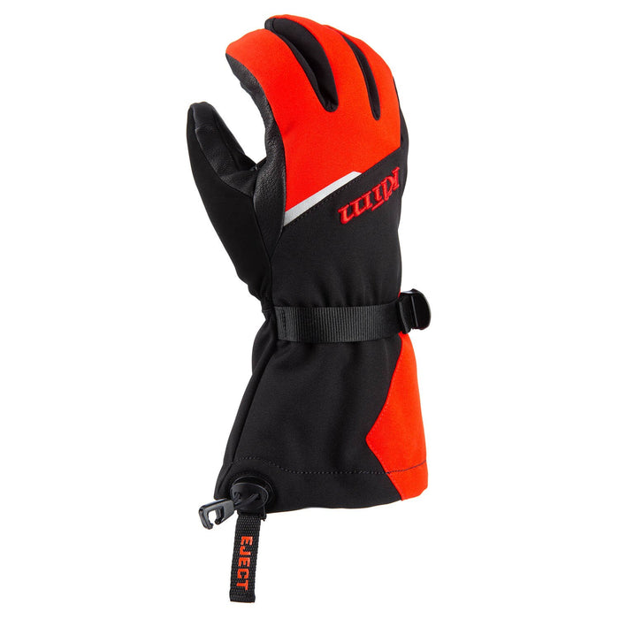 KLIM FUSION GAUNTLET GLOVES 2025 in Black - Fiery Red