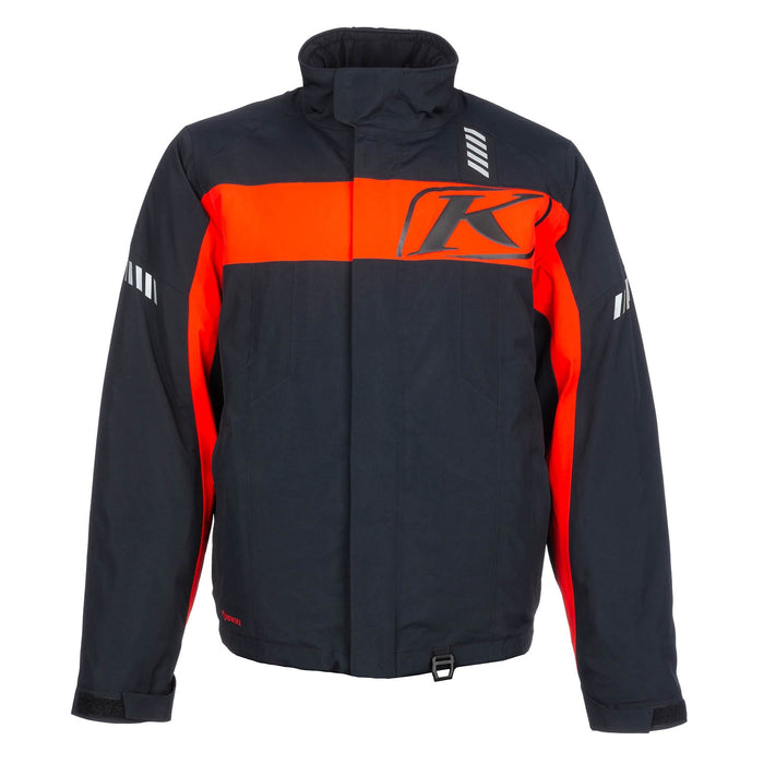 KLIM Keweenaw Jacket in Black - Fiery Red