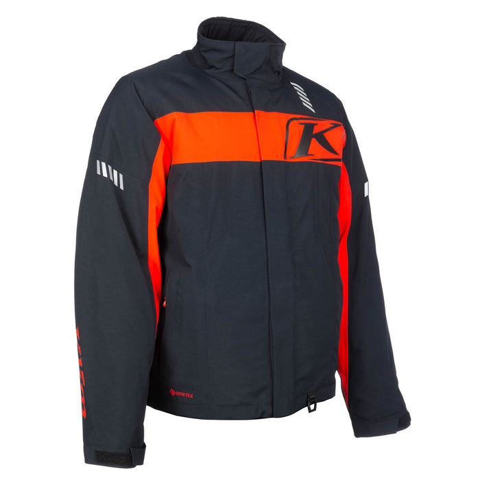 KLIM Keweenaw Jacket in Black - Fiery Red