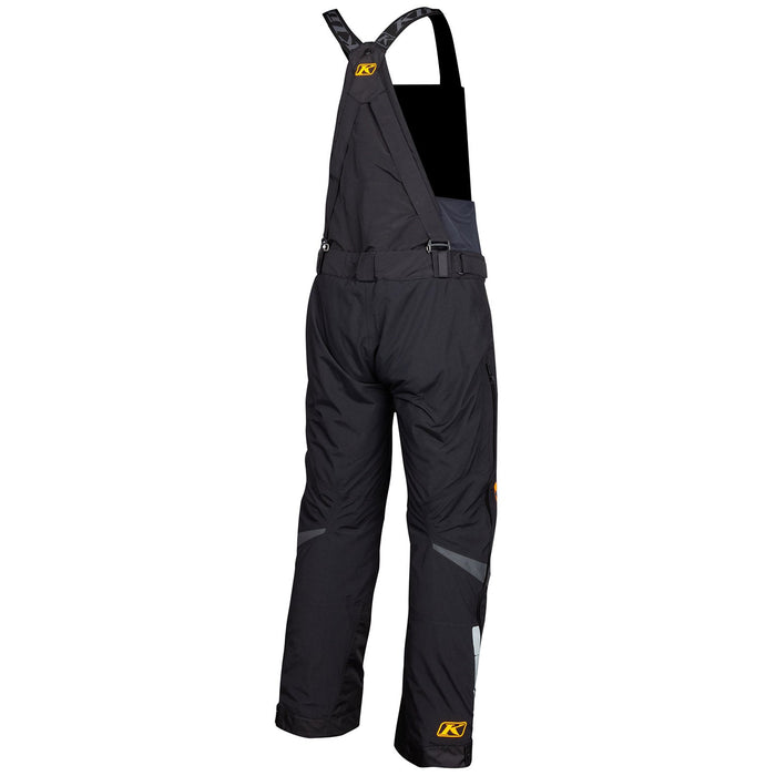 Klim Keweenaw Bib - REDESIGNED in Black - Strike Orange - 2021