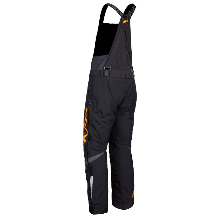 Klim Keweenaw Bib - REDESIGNED in Black - Strike Orange - 2021