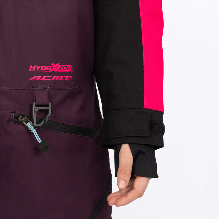 FXR Youth Vertical Monosuit in Plum/Razz/Maui