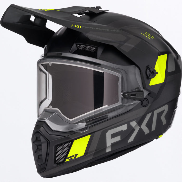 FXR CLUTCH X HELMET 2025 - Black/HiVis