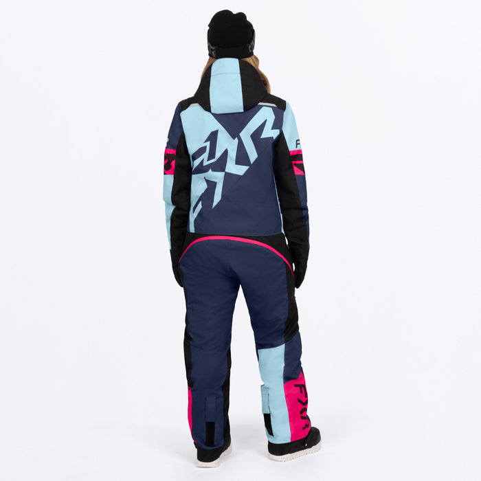 FXR Women's Cold Cross CX F.A.S.T.™ Monosuit in Midnight/Maui/Razz