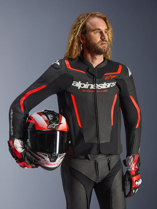 ALPINESTARSGP FORCE v2 LEATHER JACKETS 2026 in Black/Red