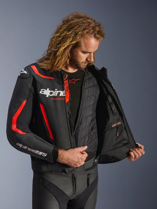 ALPINESTARSGP FORCE v2 LEATHER JACKETS 2026 in Black/Red