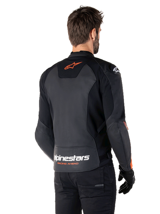 ALPINESTARS FASTER v3 LEATHER JACKET 2025 in Black/Red