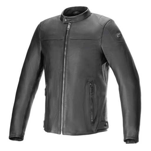 ALPINESTARS BLACKTRACK LEATHER JACKET 2025 in Black/Black