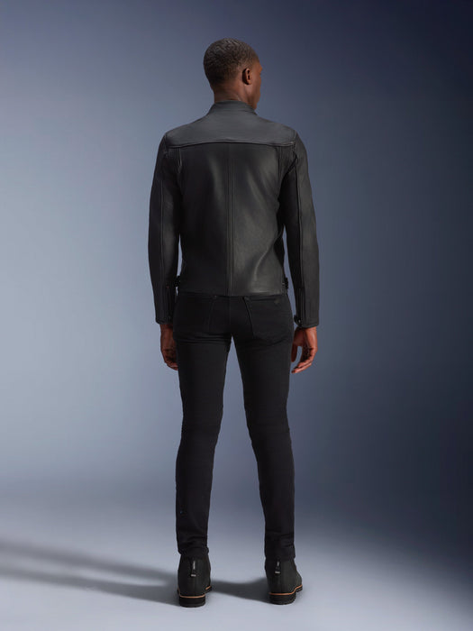 ALPINESTARS BLACKTRACK LEATHER JACKET 2025 in Black/Black