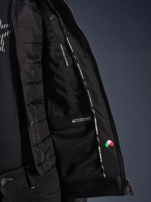 ALPINESTARS BLACKTRACK LEATHER JACKET 2025 in Black/Black